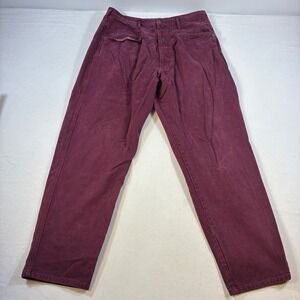 Vintage Marithe Francois Girbaud Shuttle Pants Burgundy Mens No Tag 38x31